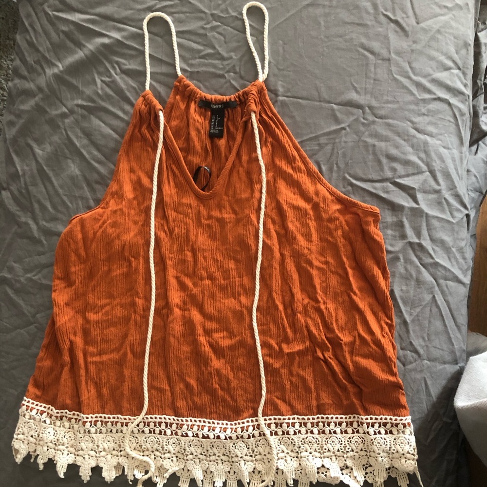 Orange tank top